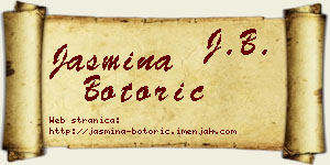 Jasmina Botorić vizit kartica